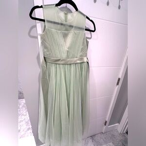Beautiful girl formal dress sage green size 12